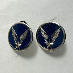 INSIGNES DE COLLET ALAT ARGENT