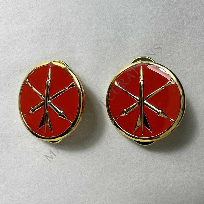INSIGNES DE COLLET ARTILLERIE