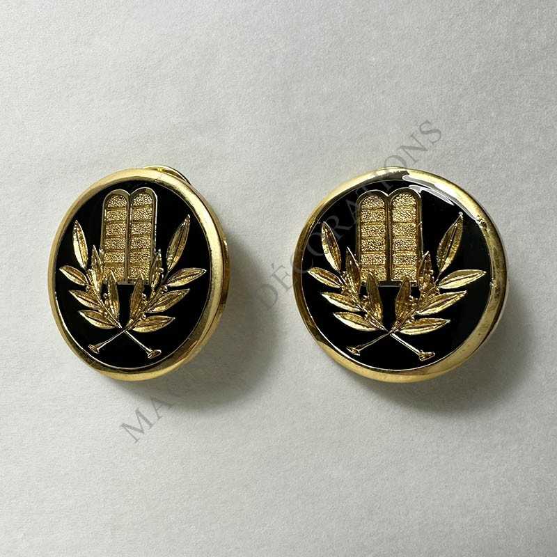 INSIGNES DE COLLET AUMONIER ISRAELITE