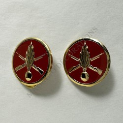 INSIGNES DE COLLET INFANTERIE ZOUAVES
