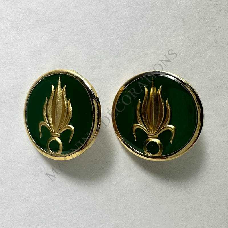 INSIGNES DE COLLET LEGION ETRANGERE