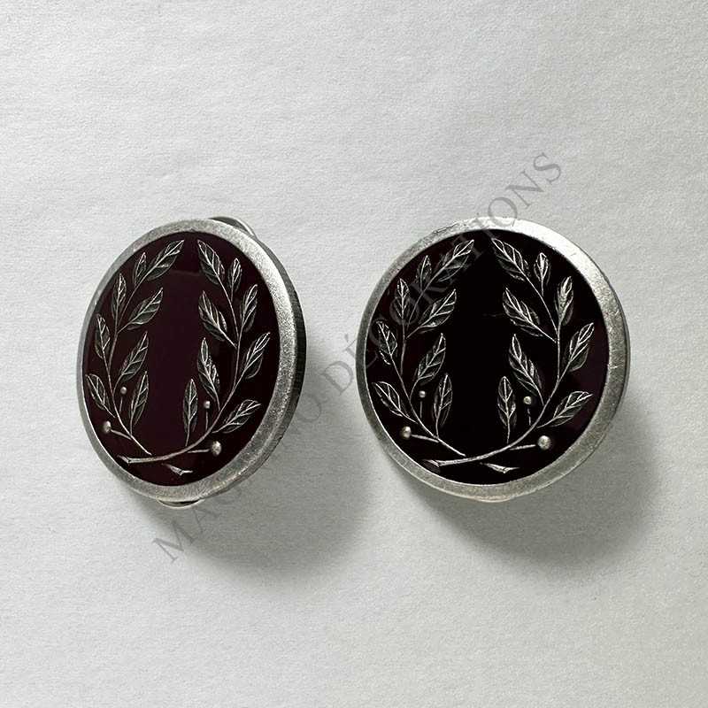 INSIGNES DE COLLET SERVICE DE SANTE VETERINAIRE AVERS