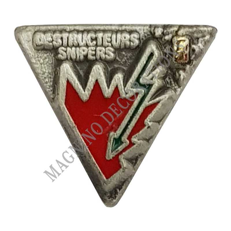 PIN'S DESTRUCTEURS SNIPERS 2° REP