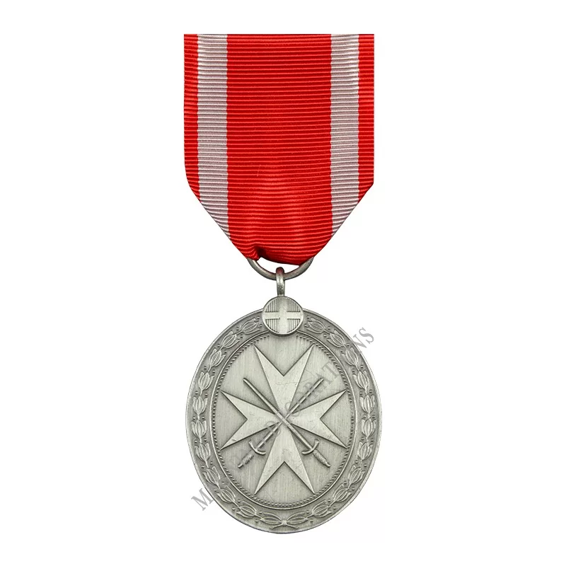 MEDAILLE DU MERITE DE MALTE A TITRE MILITAIRE, CLASSE ARGENT - 110650 - Achetez votre MEDAILLE DU MERITE DE MALTE A TITRE MILITA