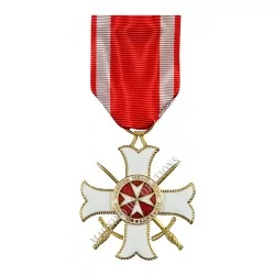 CROIX DE CHEVALIER DU MERITE DE MALTE, A TITRE MILITAIRE - 110405 - Achetez votre CROIX DE CHEVALIER DU MERITE DE MALTE, A TITRE