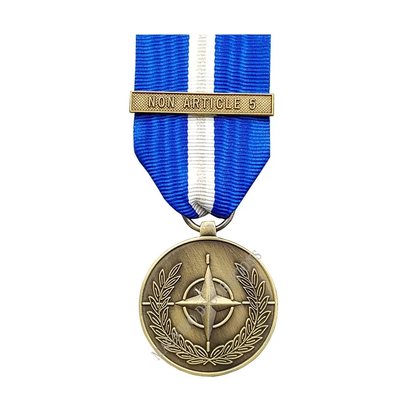 MEDAILLE OTAN NON ARTICLE 5 - 110746 - Achetez votre MEDAILLE OTAN NON ARTICLE 5 - Magnino Décorations - Vente de Médailles et D